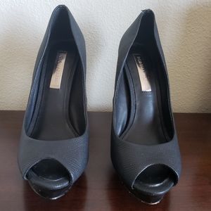 Bcbgmaxazria open toe stilleto